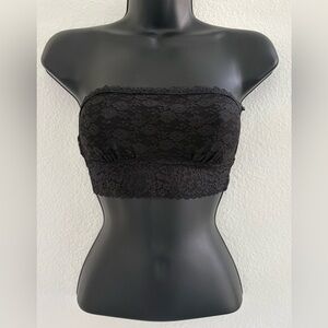 Victoria's Secret Black Lace Bandeau Bralette